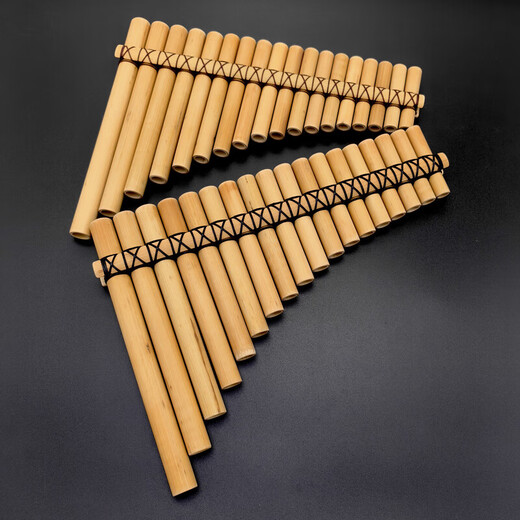 Youyyou 18 Tube Bamer Bamboo South American Panflute Natural et Original Tauable Todable Enfants et étudiants Adultes Instruments de musique faits à la main