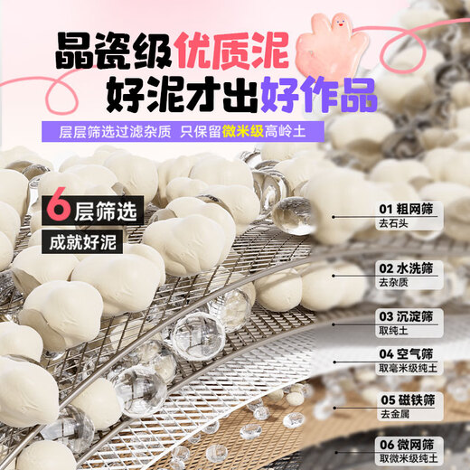 Guangbo Pailou Tiempo de cerámica Piedra de arcilla y arcilla de plástico Regalos para niños DIY DIY MATERIALES DE HILLA CERÁMICA HEDICIONES