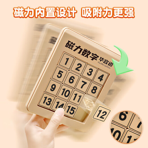 Haofanjie Digital Huarong Road Sliding Puzzle Versión magnética Tres Reinos Matemáticas Matemáticas Bloqueos Juguetes educativos para niños Luban Lock Digital Huarong Road [Tercer nivel + cuarto nivel + quinto nivel]