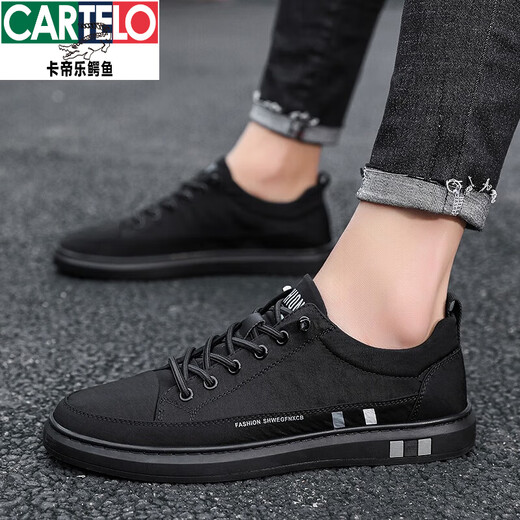 Katile Crocodile Herrenschuhe für Sommer-Leinwandschuhe für Herren Anti-Odor-dünne trendige Schuhe zum Fahren lässiger Stoffschuhe atmungsaktive Ice Seidenschuhe [gleicher Stil im Einkaufszentrum] Black 42