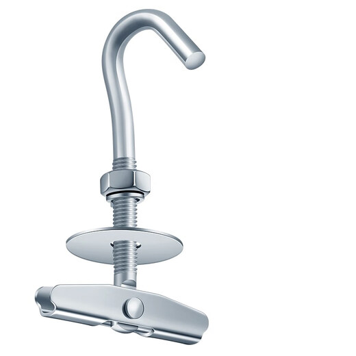 Kuaiqin galvanized hollow prefabricated floor hook electric fan hook special ceiling fan hook hook flower basket expansion screw hook 2 pieces