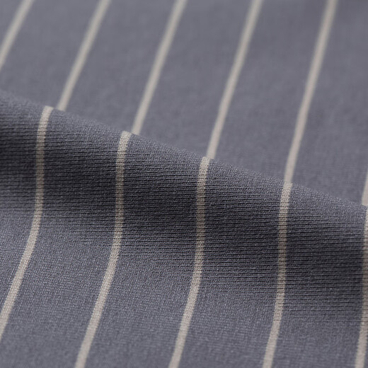 
Jinba Men's Clothing (K-Boxing) Cotton Business Casual Stripes Fit Men's Spring and Autumn Long Sleeve High-end Shirt HAGT1396-Pictures do not match the actual objects Zhongyan Gray M