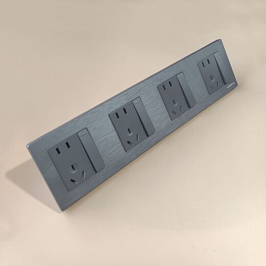 Socket camera head 86 type conjoined socket panel integrated plug strip household with USB network with switch double multi-function 86 type concealed conjoined socket without bottom box two positions ten holes (172*90)