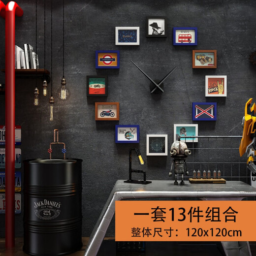 Du Zhunyu Photo Wall Creative Персонализированная стена украшения ретро промышленное стиль, бар, настенный, молоко, чай, магазин барбекю, 15 кусочков, комбинация 2691 модели