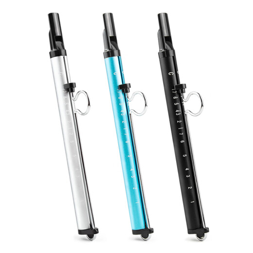 Qimei double tune slid flute sliding whistle flute blowing pipe flute Brother Six March Blue + display stand