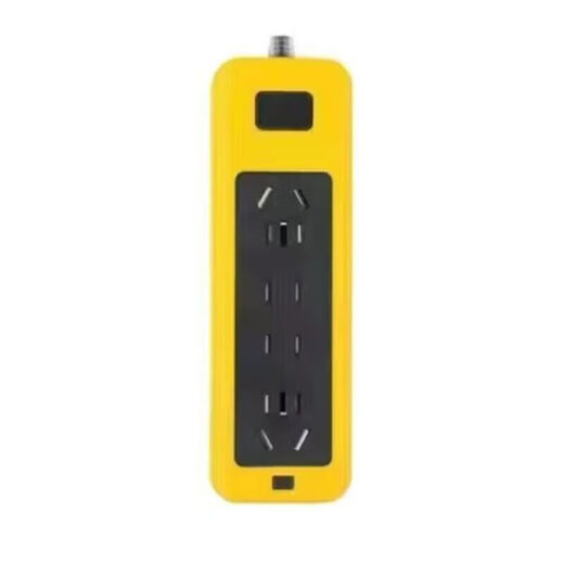 Bull Bull King 6000W high-power engineering ground drag strip socket with line 16a10a patch panel non-Bull 20 holes black and yellow 3 meters line