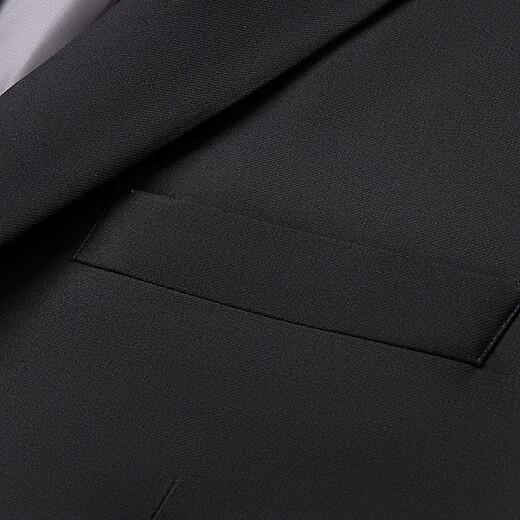 Siete marca Suit Men's 25 negocios de primavera y verano ropa formal fácil de hacer collar plano entrevista con chaqueta de traje 126JC70760 Negro 50 B