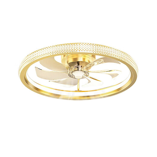 XMSJ lighting fan light ceiling fan light master bedroom room ceiling light new style restaurant fan with lamp 12004 black + white 55CM pole
