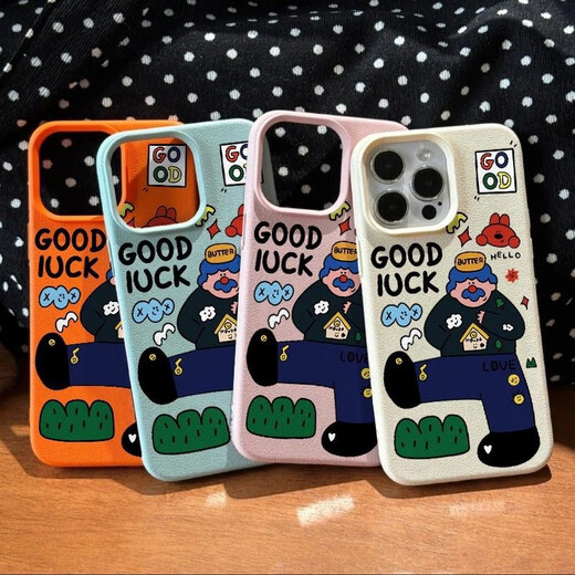 Erzhou suitable for Apple 16 promax mobile phone case new trendy cool uncle leather pattern new large hole Apple 16 anti-fall case Apple 16 pro protective case white-W820 lucky trend uncle lychee pattern iPhone 16 Pro