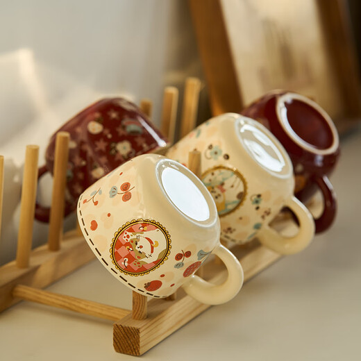 Siyue Cat Cup Set Ceramic Mug Coffee Cup Gift Box New Home Move-In New Wedding Engagement Gift for Best Friend