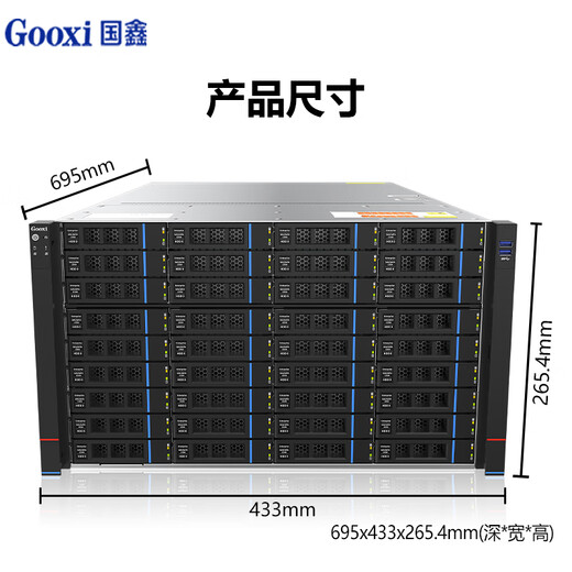 Guoxin (Gooxi) RMC6148-695-HSE 6U 48-Disk Chassis de almacenamiento/ RMC6160-695-HSE 6U60-Disk Servidor Chassis de almacenamiento de 12 GB Backplane 48-Disk/ RMC6148-695-HSE