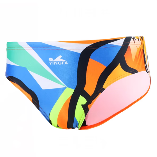 Yingfa Men's Professional Training Competition Competitive Tight Low Waist Triangle Mercerated Print Children's Adult Swimming Bottoms Anti-Chlorine 9712 S Recommended Waist Circumference 1 foot 4-1 foot 6