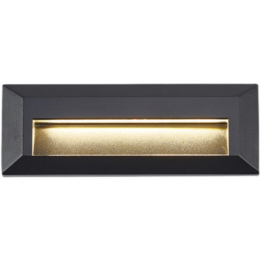 XMSJ Oberflächenmontierte Induktion Fußlampe Außenwand Ecklampe Treppe Stieflampe wasserdichte Stieflampe LED LED LEGELPTEILE NACHT LAMPE D691 228*81 mm 6W warmes Licht-On-Antriebsantrieb