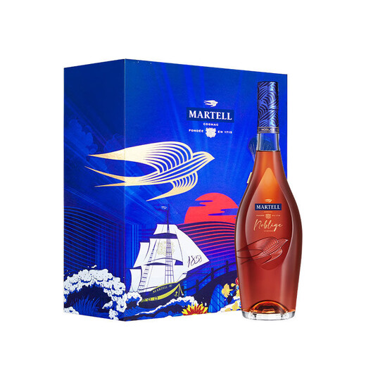 马爹利（Martell） VSOP 干邑白兰地 洋酒 法国进口 送礼佳选 【限定礼盒】名士 500mL 1瓶 +礼袋