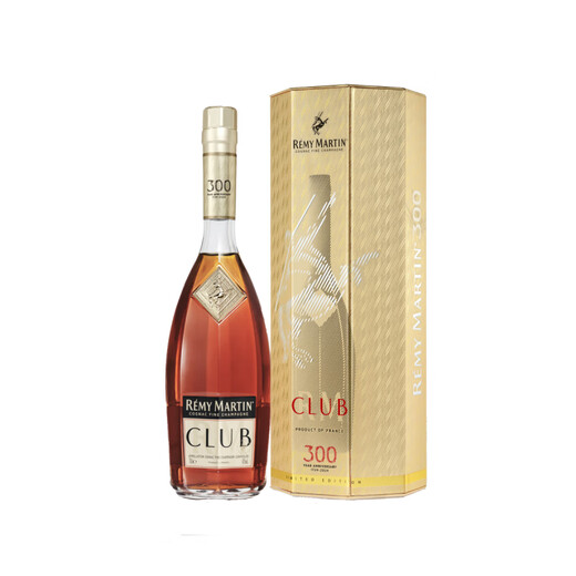 人头马（Remy Martin）洋酒CLUB优质香槟区干邑300周年限定珍藏版 700ml*1瓶
