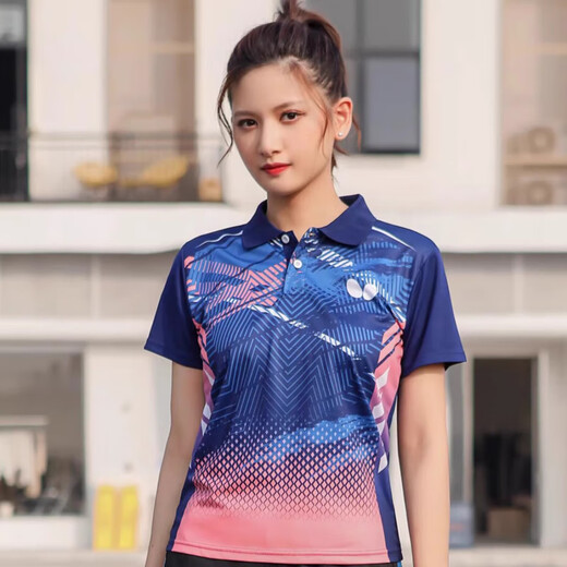 蝴蝶乒乓球服情侣羽毛球服速干透气新款夏装 6255蓝色+902黑色 2XL 男