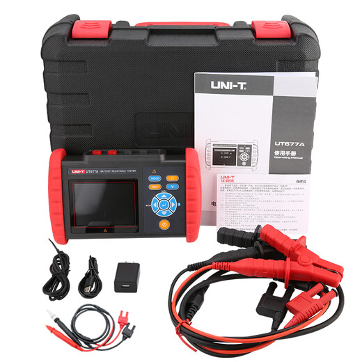 Uni-T-Batterie Interner Widerstandstester hohe Genauigkeitsspannungstemperatur UPS Blei Batterie Lithiumbatterie Interner Widerstandstester Bluetooth UT677A+ Zubehör Teststift