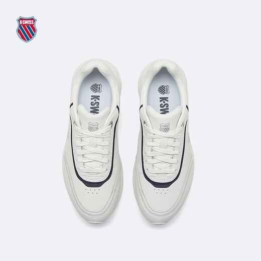 
KSWISS men's and women's sneakers spring new breathable comfortable cushioned casual shoes 9274-US 113 Wimbledon white/navy blue/grey red 42