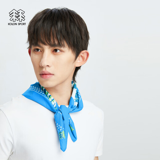 KOLON SPORT/可隆围巾 男女通用户外运动多场合搭配造型正方形SCARF LUMU4MT022-BU 蓝色 XXX