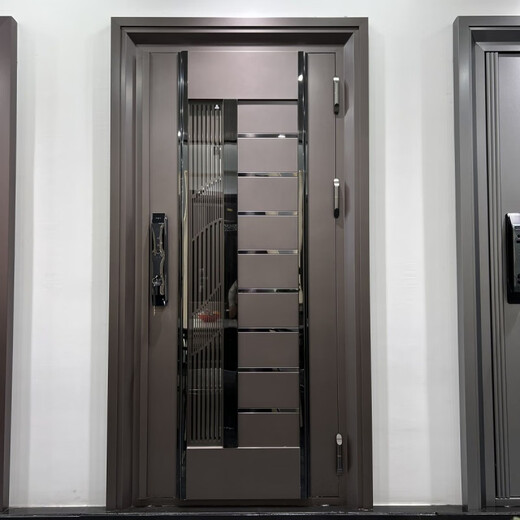 维诺亚304豪华不锈钢入户大门韩式门订制门高端门轻奢防爆门厂家直销 304不锈钢入户大门 1000*2300*280