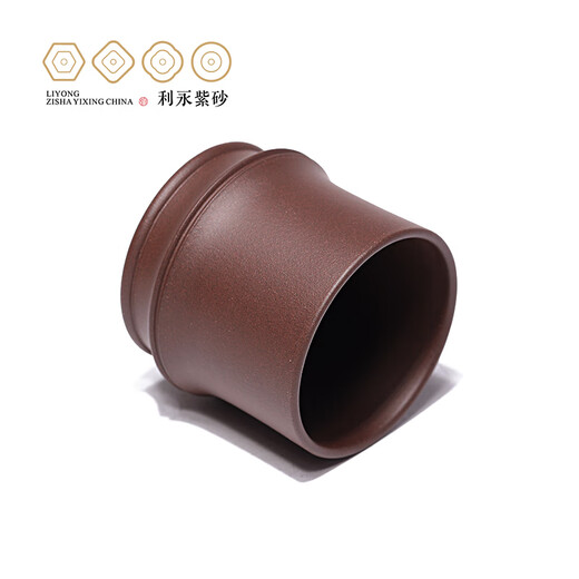 Centennial Liyong Yixing pure handmade purple clay cup original mineral purple mud bamboo segment master cup Kung Fu tea set tea cup tea cup