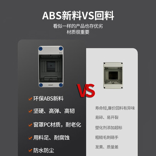 Chint (CHNT) distribution box NEX5-F10400 waterproof strong power box 4-circuit open box outdoor distribution box IP66 outdoor rainproof surface-mounted 4-circuit (empty box)