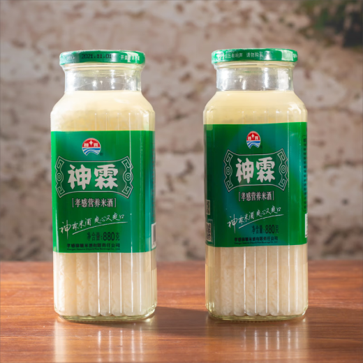 神霖孝感特产 米酒礼盒装 醪糟 880g*2瓶 甜酒酿湖北特产月子米酒 封缸米酒 880g*2瓶