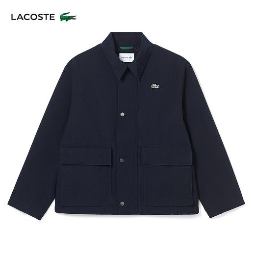 LACOSTE French crocodile men's fashion versatile solid color lapel basic casual jacket | BH1171 HDE/Yuanfeng Blue M /L 180 52