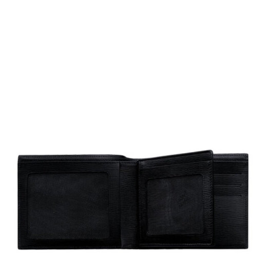 Montblanc wallet Men's business short leather card bag card clip wallet same price 618 103401
