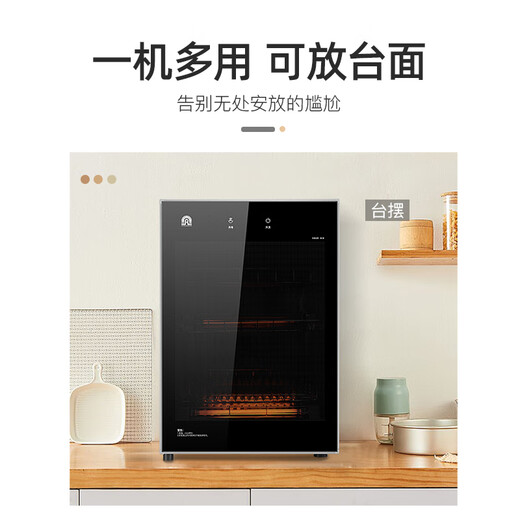 Rongsheng disinfection counter-type household large-capacity kitchen tableware vertical disinfection cupboard high temperature two-star 65-RQ230 (A)
