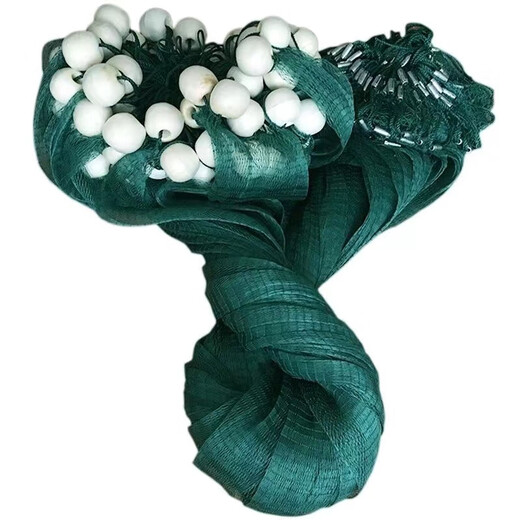 Yujiacheng weighted thickened fishing net fishing net partition net seine clear pond fish net drag fish net scraper fish net 3 finger eye clinker 12 strands 2 meters high 10 meters long suitable for water depths below 70 cm