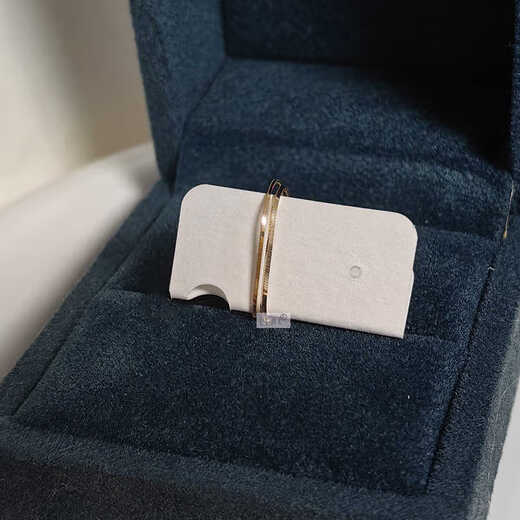 Micro-gift 18K gold ring female snake bone chain soft ring very thin ring index finger knuckle ring Japanese and Korean tail ring No. 22 thickness about 0.6mm * one