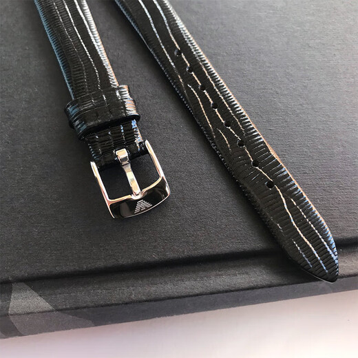 Applicable to Armani original watch ar11149/11148/80028/11302 strap female cowhide original dark blue lizard pattern 14mm