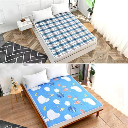 Hongdou (HONGDOU) Electric Blanket Double Home Thick Dual Control Temperature Control Blanket Single Student Dormitory Safety Anti-Moisture Electric Mattress Printed Woolen Fabric [High and Low Grade] Random Color Single Person Single Control 70*150cm