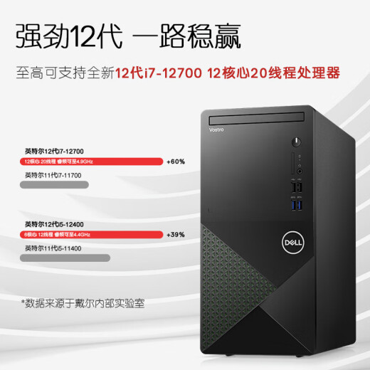 
Dell (DELL) Achievement 3890 Upgrade Model 3910 Commercial Office Desktop Computer Learning Financial Stock Exchange Host Complete Set Single Host (Excluding Monitor) i5-12400 8G 512G Solid State Customized