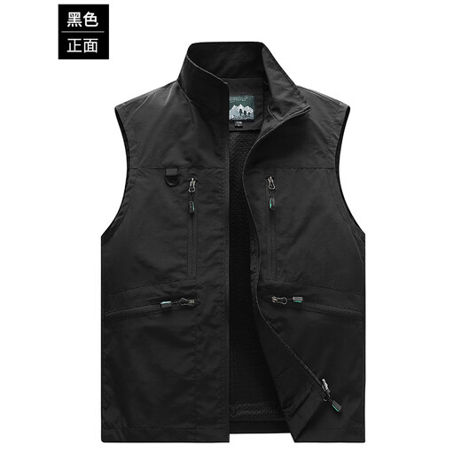 Katzenweste Frühlings- und Sommerhülsenjacke Casual Weste Lose vielseitig geschäftliche Revers -Top Khaki 2xl