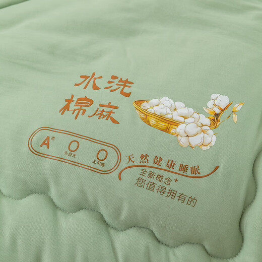 Yalu Home Textile Class A soybean fiber quilt in winter quilt thickened 10 Jin [Jin equals 0.5 kg] Double winter quilt single person 6 Jin [Jin equals 0.5 kg] Space quilt Miya-green [A maternal and infant grade soy protein] 200x230cm10 Jin [Jin equals 0.5 kg] Thickened winter quilt