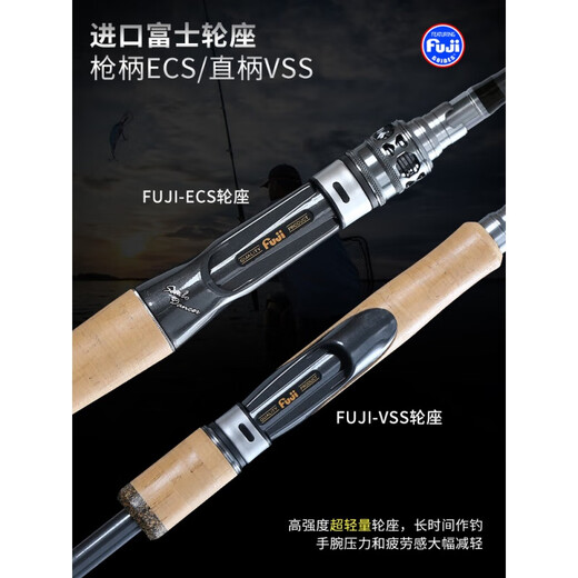 蕾迪熊（LEIDIXIONG）桑巴舞者一本半路亚竿范用虫竿超快调高感度直枪柄鳜鱼远投杆 2.04m C682-ML-枪柄