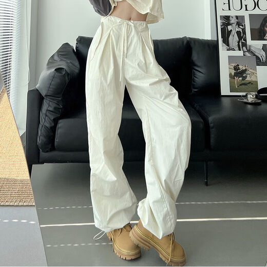 
7 high-quality American solid color casual pants for men in summer and autumn trendy fashion slim and versatile simple drooping cleanfit straight pants DDD-727 dark gray 2XL