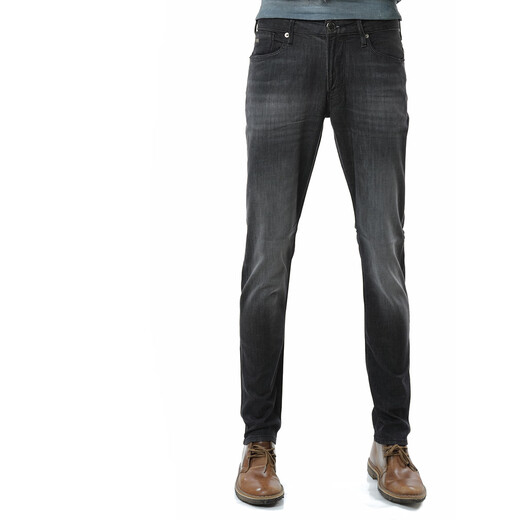 ARMANI/阿玛尼 EA 男士鹰标修身长裤牛仔裤 EM000121 AF14117 深蓝 MB001 36