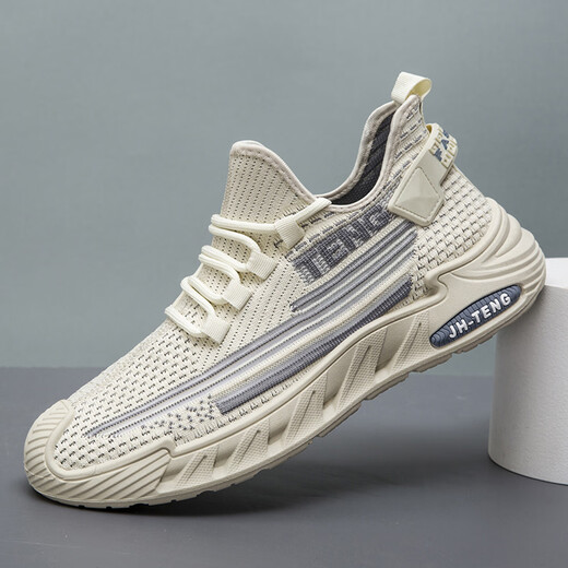 
Pudi large-size men's shoes for spring and summer new mesh breathable casual sports shoes for men's trendy anti-slip shock-absorbing running shoes FH-Donghong-JYX-9227 black 40