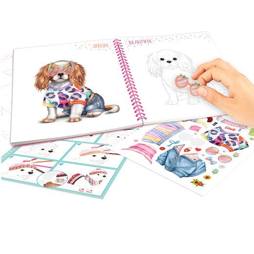 TOPMODEL儿童涂色本幼儿园画画书宝宝涂鸦画本图画书填色绘本12164