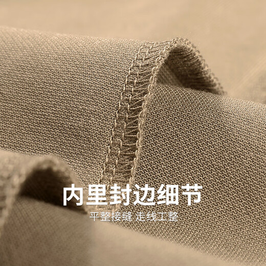 与狼共舞【冰藻泥】翻领短袖T恤男2025夏季新款满身印花冰丝亲肤Polo 6104 卡其701 M (170)