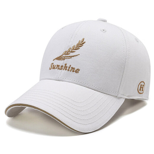 Pengjing Hut Männer und Frauen Four Seasons New Baseball Cap Korean Style Trendy Outdoor Outdoor Casual Fashion Feder besticktes vielseitige Baseballmütze Federschwarz