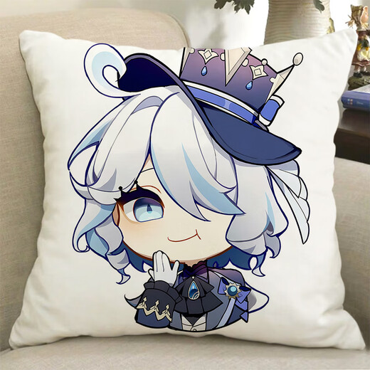 Chuangjingyi Select Funina Pillow Peripheral Pillow Original God Water God Funina God of Justice Doll Doll Second Dimension Birthday 9 50x50cm _rou2way