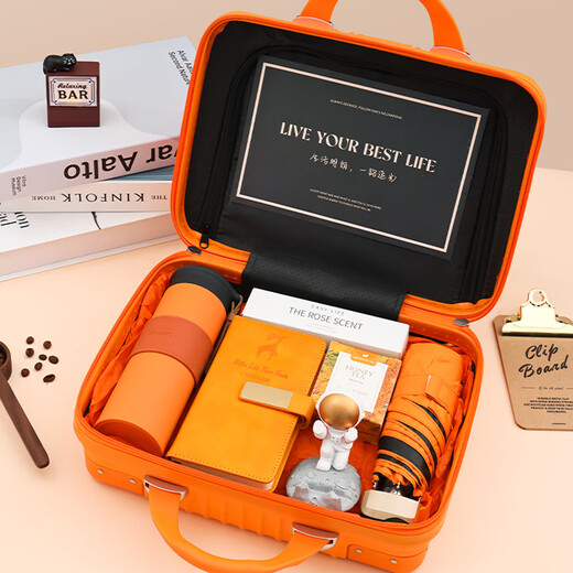 Aimei gift souvenir gift box practical small gift business company team building prize customization for employees thermos cup high-end light luxury ride the wind and waves high-end souvenir gift box 6