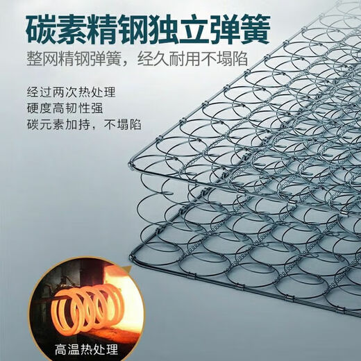 Zheng Chong Simmons colchón suave y duro de 20 cm de espesor 1.8 metros 1.5m Doble de coco Doble Coconut Brown Matches de resorte de primavera entera Mesh Spring de 20 cm de espesor 1350 mm*2000 mm de 2000 mm