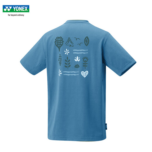 Yonex yonex badminton uniform yy sportswear 16671cr schweißabsorbierend kurzärmelige T-Shirt-Shorts umweltfreundliche Serie Herren T-Shirt 16833BCR Mist Blue 2xl