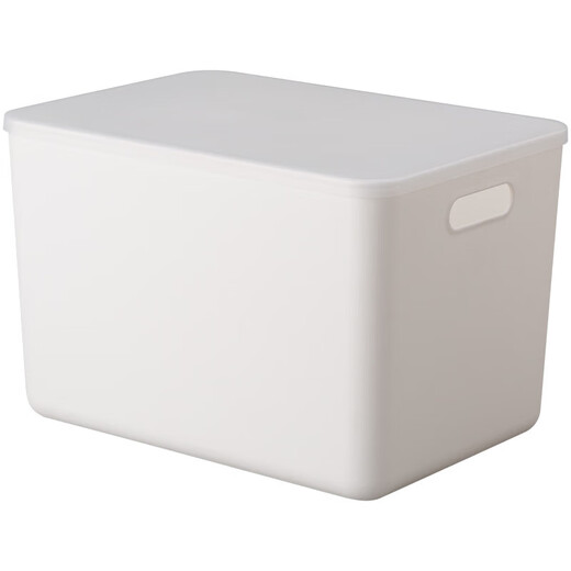Yushe plastic sundry storage box with lid large storage box household plastic clothing storage box snack book storage box N5 size with lid (36.5*26*24cm)