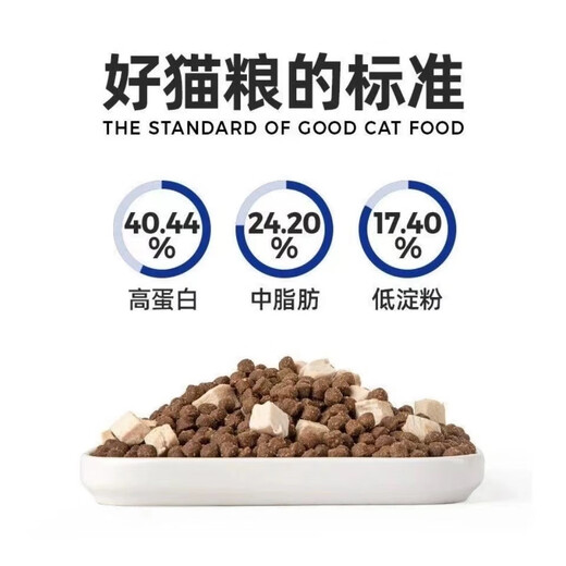 A FEI und Badi Cat Food E76 probiotisch gefriergetrockneter Katzenfutter Full Price Adult Cat Kits Universal Chicken Cat Food 4,32 kg [360 g zwölf Pakete]